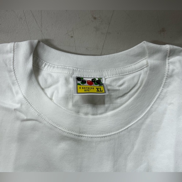 A Bathing Ape Bape Men's White T-Shirt Sz XL - Picture 4 of 7